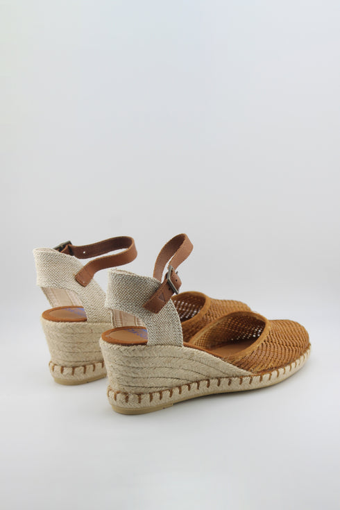 Verbenas Suede Espadrille Wedge Sandals